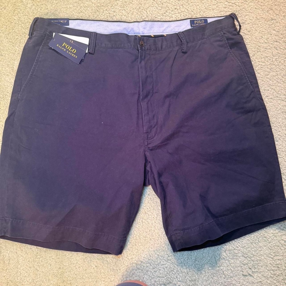 Polo Ralph Lauren navy blue classic fit shorts, Size 44B, New with tags